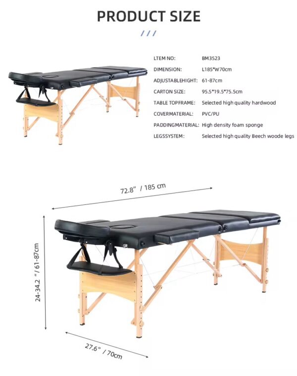 Black Spa Bed - Image 2