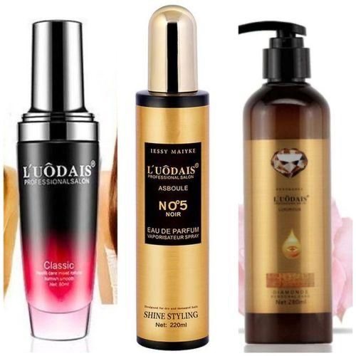 Luodais 3 in 1 Hair Set, hair spray, curl keeper, hair serum