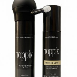 Toppik Hair fiber (Black)+ Hold Spray + Guide card