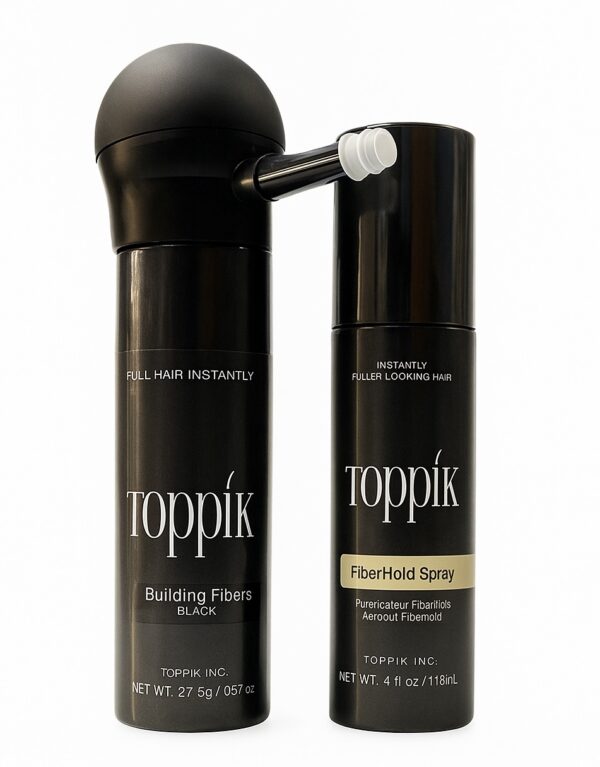 Toppik Hair fiber (Black)+ Hold Spray + Guide card